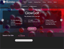 Tablet Screenshot of glowgolf.com.au